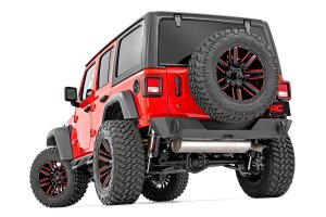 Jeep Wrangler Unlimited Rear Bumper - Rough Country - Trail with Tire Carrier - '18-'25